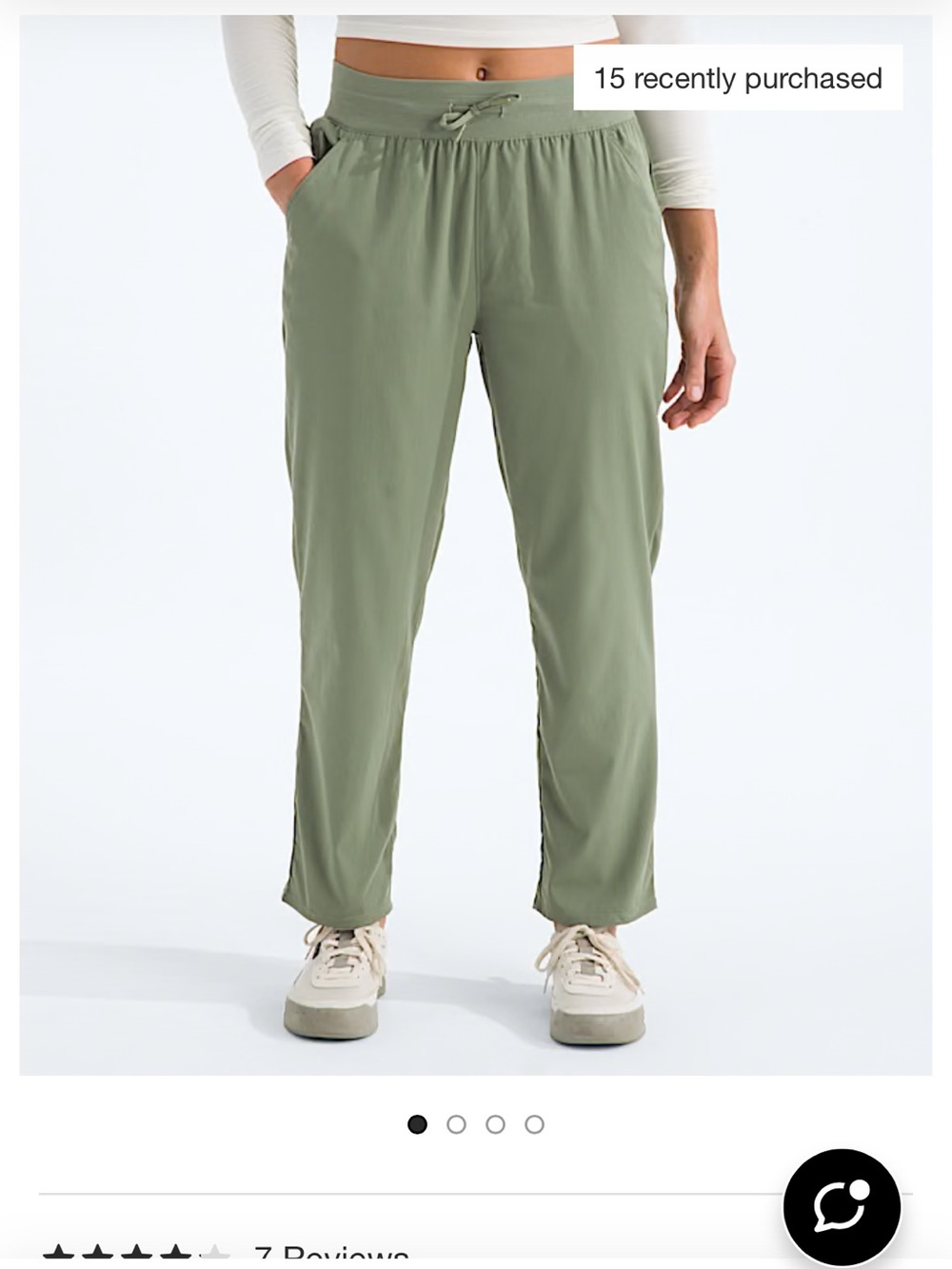 NWT The North Face Women's Olive Green Lightweight Track Pants